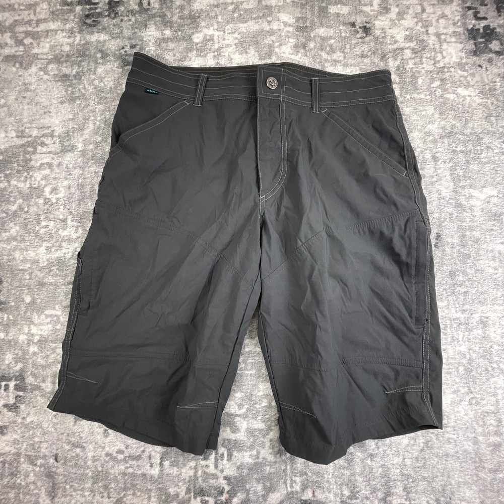 Kuhl Men's 34 Black‎ Outdoor Hiking Cargo Shorts Nylon Blend Gorpcore Utility